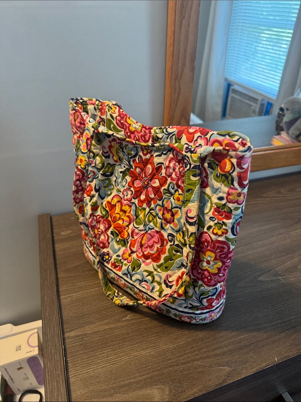 Vera Bradley Floral Quilted Tote - Red, Pink, Green, Yellow, Blue - Picture 7 of 7